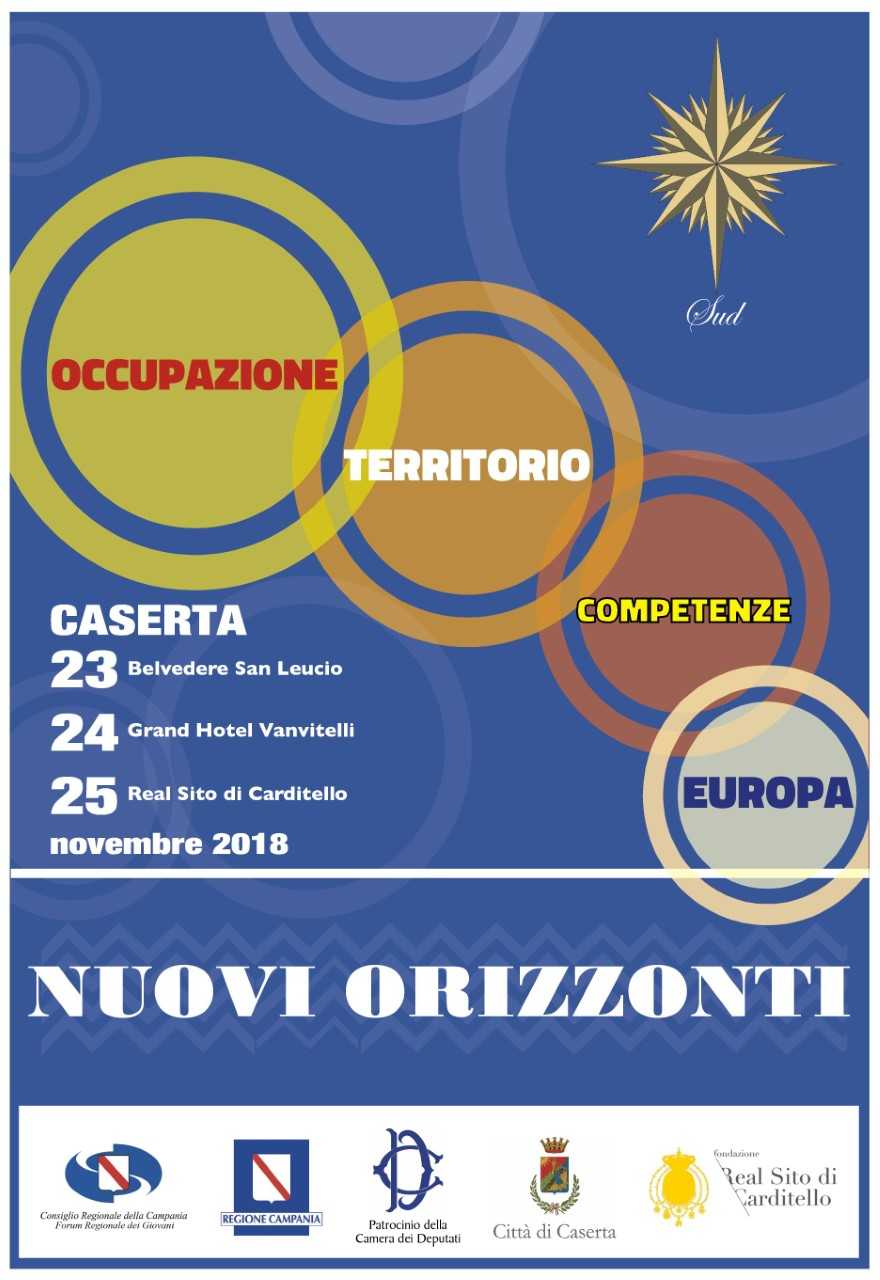 “NUOVI ORIZZONTI” IL MEETING DEI GIOVANI – 23,24 e 25 NOVEMBRE 2018 CASERTA