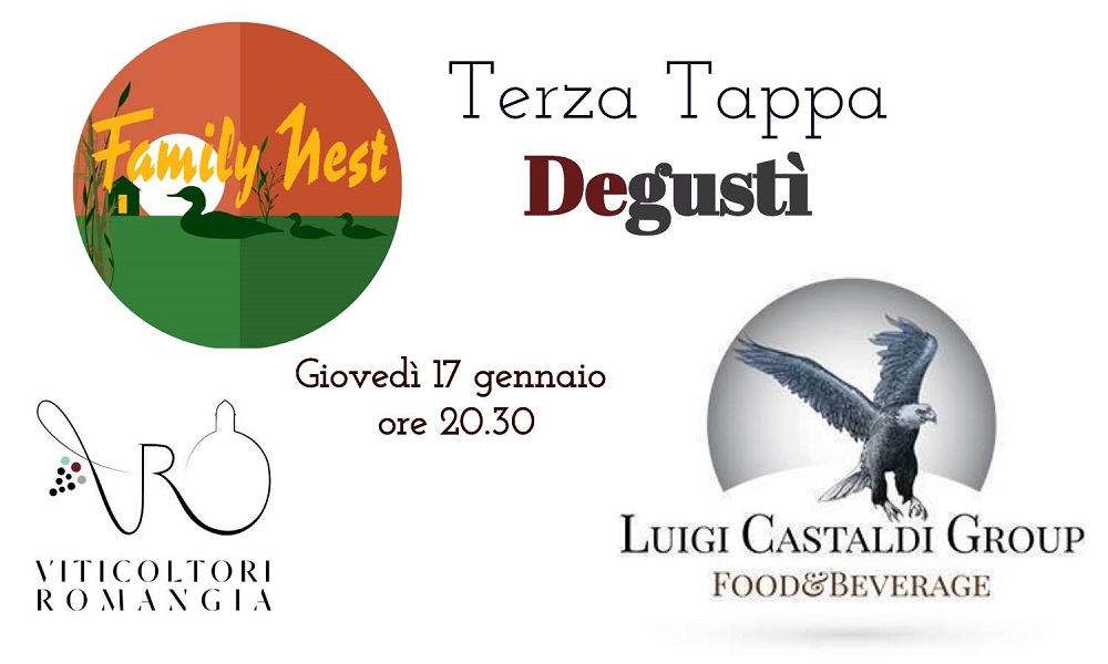 Terza tappa del tour dei sapori in circolo “Degustì”, appuntamento di gennaio al Family Nest