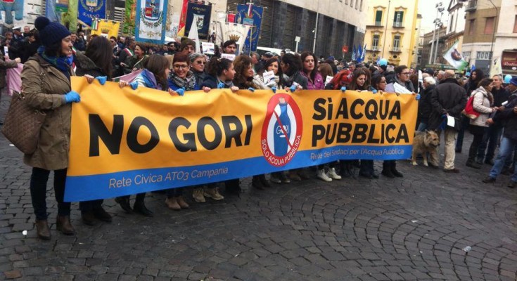 AGORA’ SULL’ACQUA – A Casalnuovo si riuniscono i sindaci della Rete NO GORI