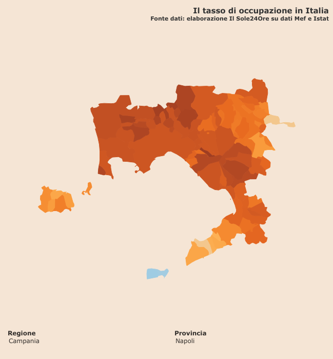 Lavoro nel Comuni Vesuviani, Massa di Somma ha più disoccupati. Record di occupati a San Sebastiano al Vesuvio