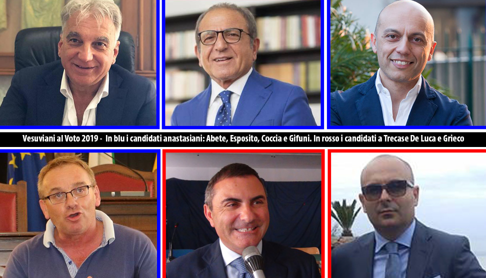 Vesuviani al voto – A Sant’Anastasia 4 aspiranti sindaco e 14 liste in campo. A Trecase è sfida a due