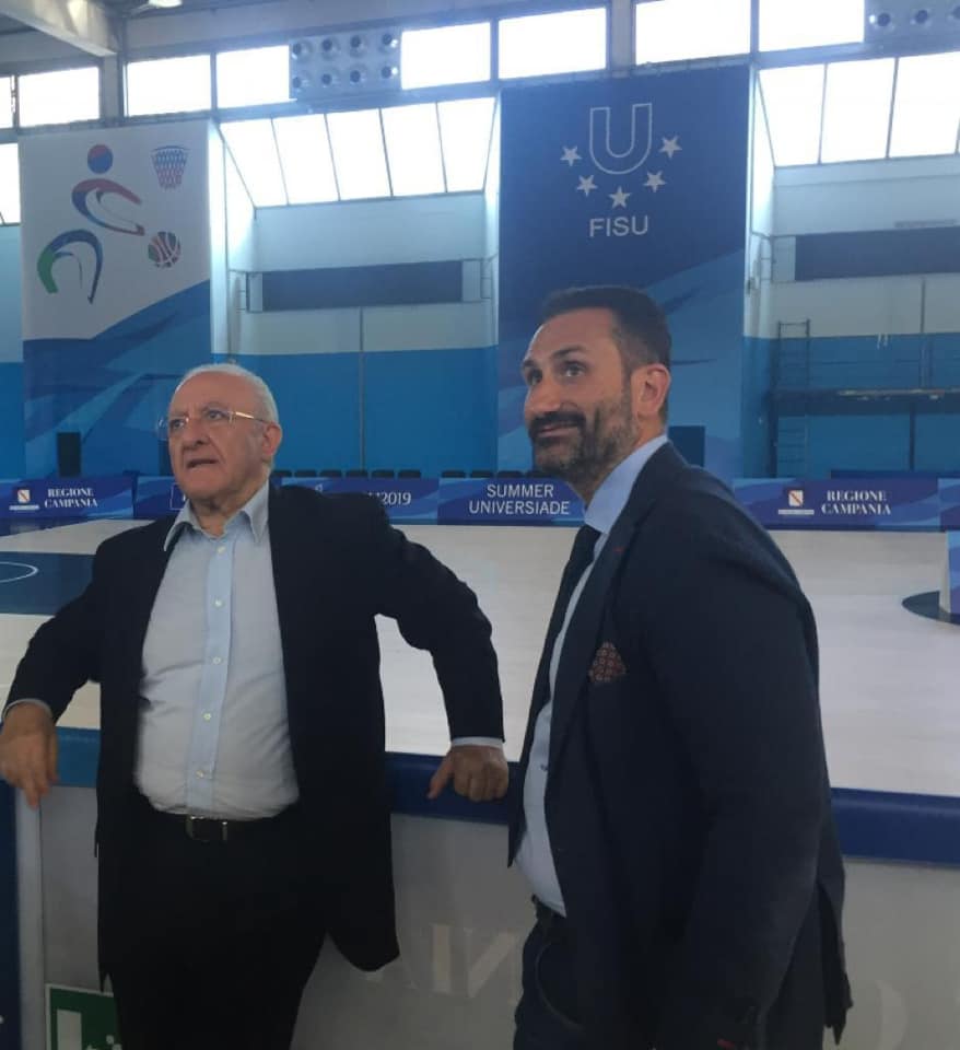 Universiade sotto il Vesuvio, il sindaco di Cercola Fiengo: “De Luca dimostra grandi capacità amministrative”