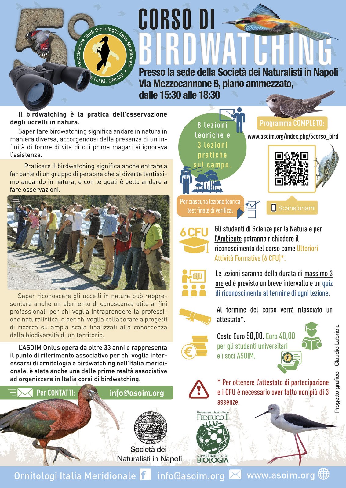 L’ASOIM organizza un Corso di birdwatching