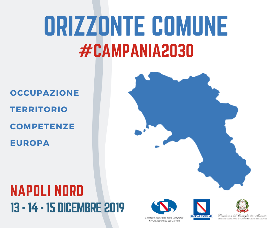 Politiche giovanili, parte il meeting: “Orizzonte Comune #Campania2030”