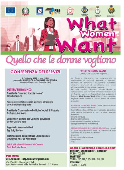 Casoria, parte il progetto What Woman Want