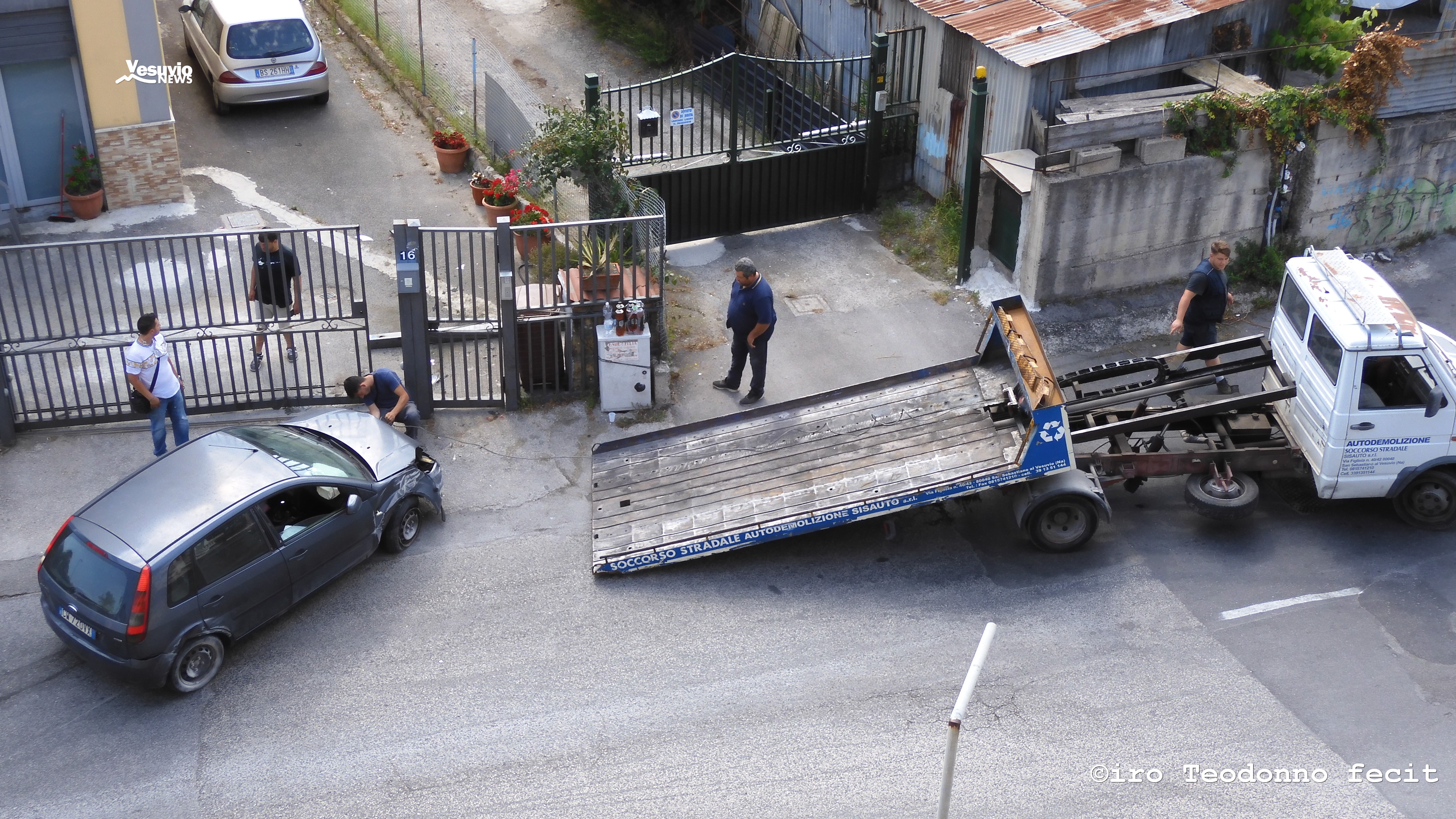 San Giorgio, nuovo incidente in via Figliola.