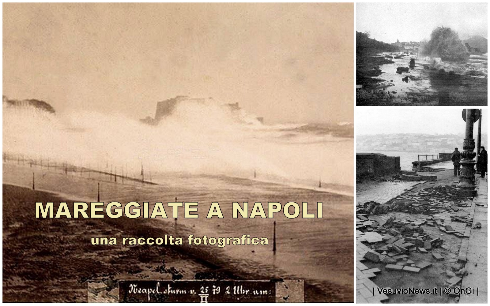 Mareggiate a Napoli, una raccolta di fotografie d’epoca