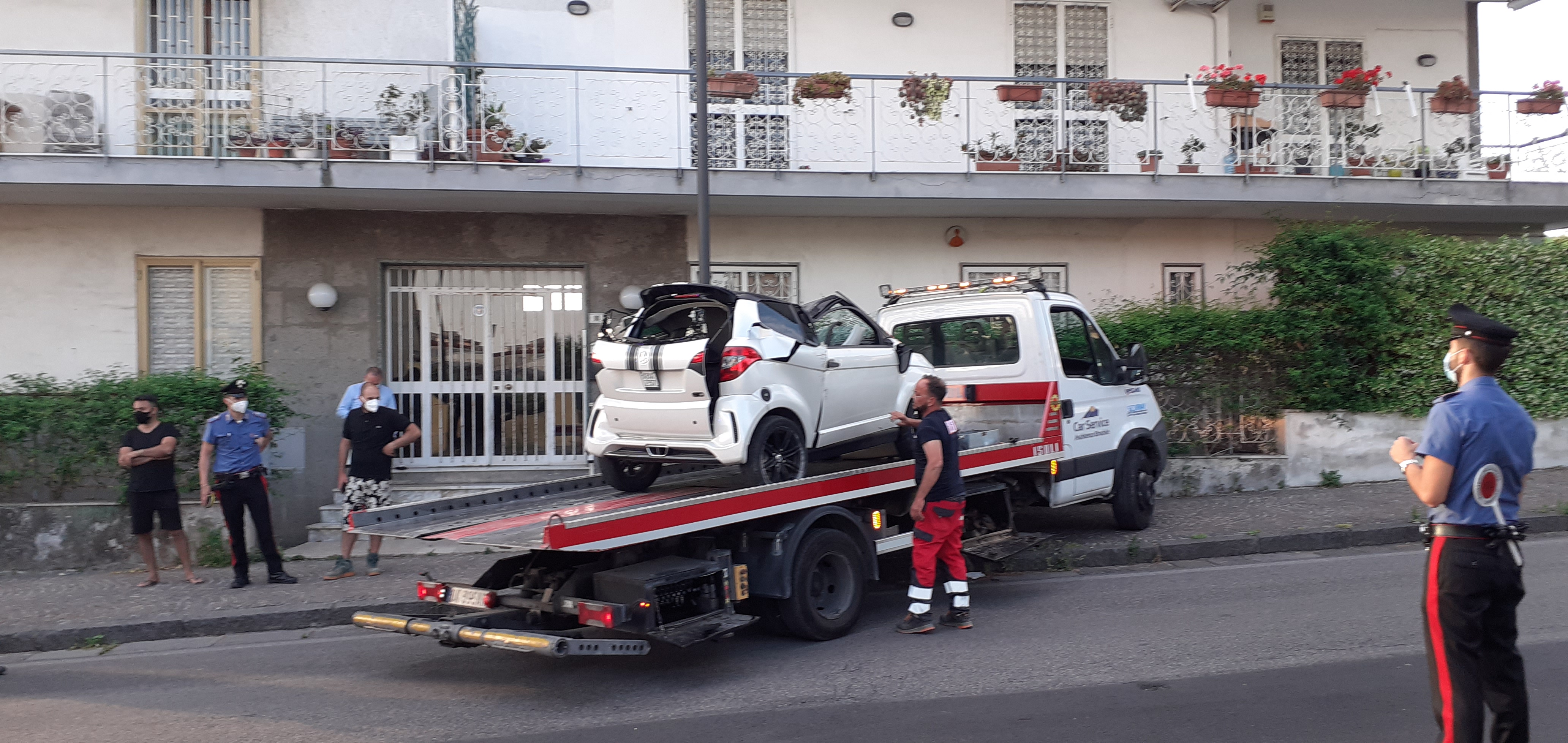 San Sebastiano, grave incidente in via degli Astronauti