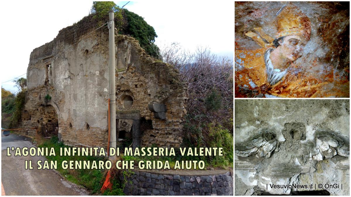 Continua l’agonia di Masseria Valente, gli affreschi con San Gennaro persi per sempre?
