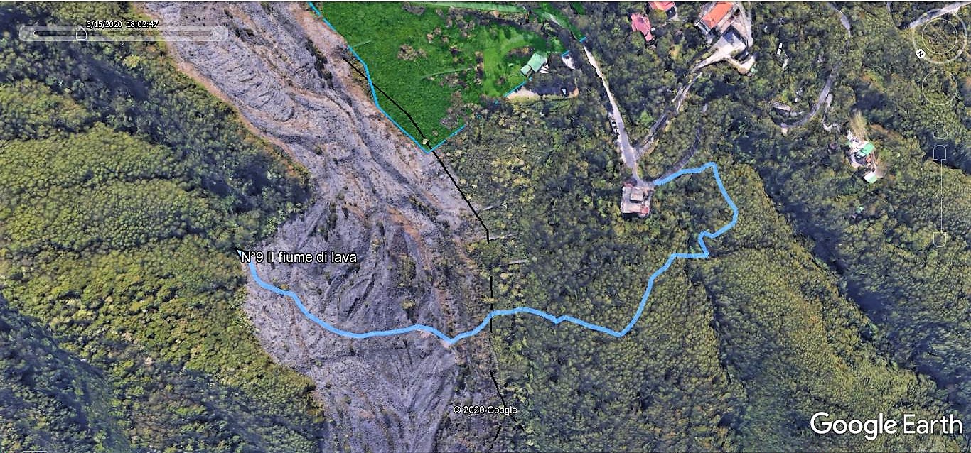 Il sentiero n°9 del Parco Nazionale del Vesuvio, Il Fiume di Lava