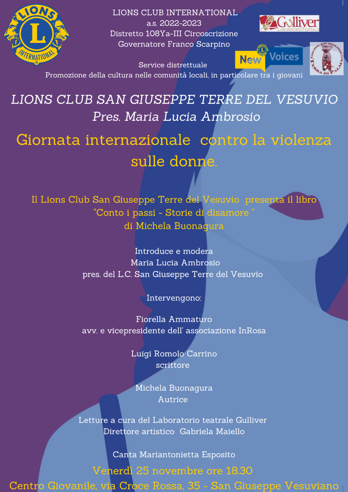 S. Giuseppe, un’iniziativa dei Lions contro la violenza sulle donne